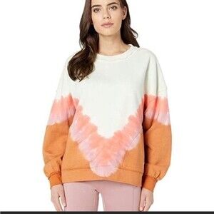 FREE PEOPLE Ombre Metti Crew Top Sweatshirt